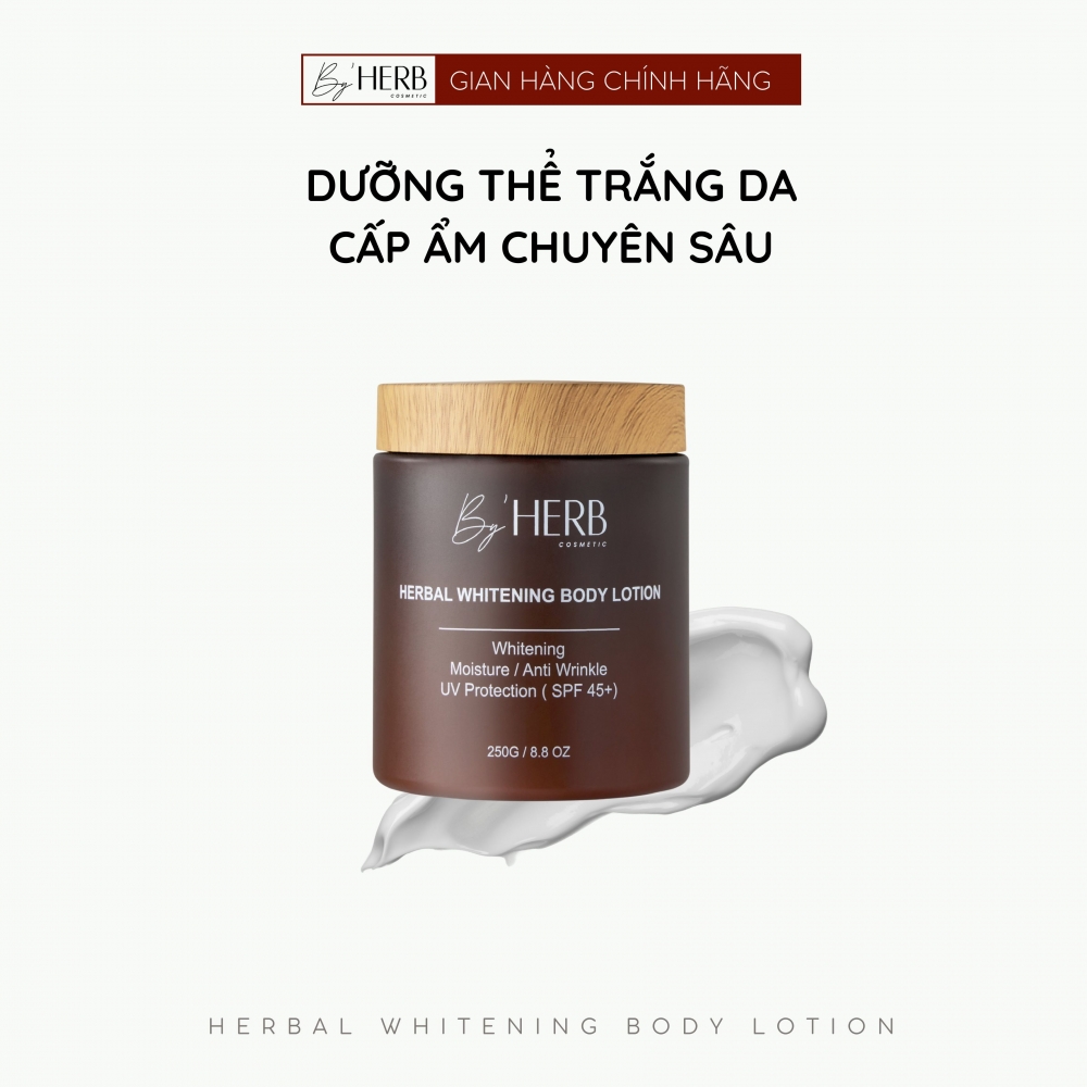 KEM DƯỠNG TRẮNG DA BODY BY'HERB - HERBAL WHITENING BODY LOTION 250G
